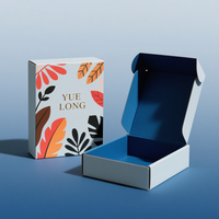 Fabricant d'emballages en papier de carton ondulé noir mat imprimé boîte postale d'expédition avec logo personnalisé pour les petites entreprises