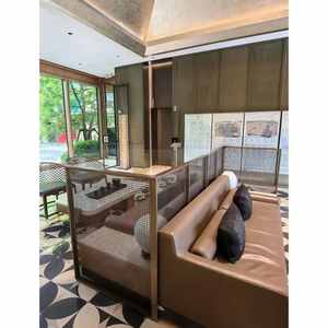 LL405 Stainless Steel Waterproof Woven <b>Mesh</b> <b>Screen</b> Partition Translucent Metal Decoration for Hotel & Restaurant Use - Product Image 2