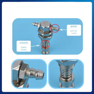 Soporte de succión tipo T de acero inoxidable con accesorio neumático para brazo robótico y montaje al vacío - Product Image 5