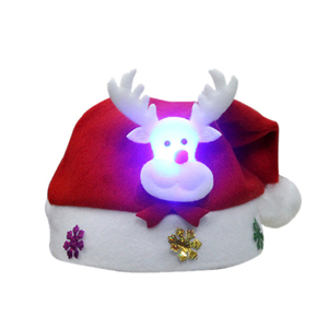 Kanlong 2020 para mascotas de invierno de bebé primer <span class=keywords><strong>Santa</strong></span> <span class=keywords><strong>Claus</strong></span> vino rojo de sublimación de luz Led Feliz Navidad sombrero - Product Image 6