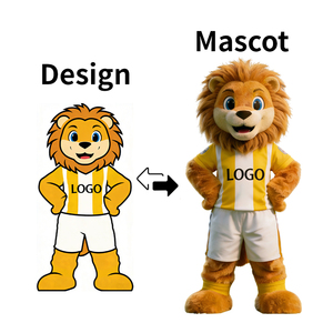 <span class=keywords><strong>Costume</strong></span> da Mascotte Personalizzato Direttamente dalla Fabbrica, <span class=keywords><strong>Costume</strong></span> da Leone Camminabile in Peluche, OEM ODM per Squadre Sportive ed Eventi, EN71 ASTM - Product Image 1