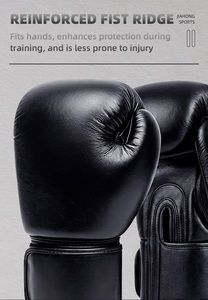 Gants <span class=keywords><strong>de</strong></span> <span class=keywords><strong>boxe</strong></span> en cuir véritable en gros, logo personnalisé OEM, 8, 10, 12, 14, 16 oz, pour entraînement, sparring, kickboxing, Muay Thai - Product Image 5