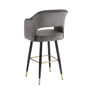 Chaise haute moderne pour restaurant, maison, bar, hôtel, <span class=keywords><strong>comptoir</strong></span> en métal en tissu coloré, <span class=keywords><strong>banc</strong></span> <span class=keywords><strong>de</strong></span> bar simple et personnalisable, vente en gros - Product Image 4