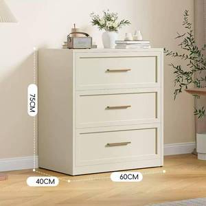 Cassettiera in Acciaio a 3 Cassetti in Offerta - Mobile Moderno e Minimalista Multiuso per Soggiorno e Camera da Letto - Product Image 5