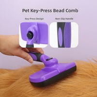 Ensemble de brosses de toilettage manuelles de haute qualité pour animaux de compagnie, avec ciseaux, brosse à picots, coupe-ongles, brosse démêlante et gant grattoir pour chat