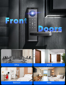 กลอนประตูอัจฉริยะปี 2026 พร้อมกล้องวงจรปิด HD ช่องมองแบบ Peephole ระบบสแกนลายนิ้วมือ วิดีโอคอลสองทาง รองรับ Tuya WiFi สำหรับใช้ในบ้าน - Product Image 6