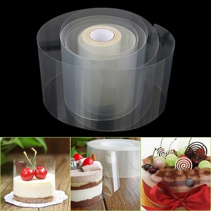 Transparante plastic taartomranding, taartband, acetaatfolie voor bakken, duurzame taartdecoratie. - Product Image 4