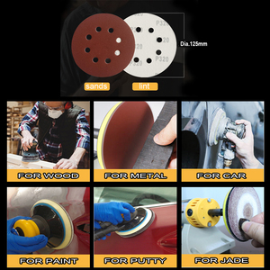 100 pièces 5 "<span class=keywords><strong>disque</strong></span> de ponçage abrasif rond papier de verre humide P40-P1000 pour métal <span class=keywords><strong>bois</strong></span> peinture polissage - Product Image 4