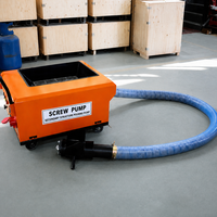 Pompe à béton mobile diesel sur remorque, petite pompe à béton pour chantier de construction éloigné
