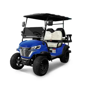 Carro de golf eléctrico personalizado para 4 pasajeros Color Street Legal con parasol 72V, carrito de golf a la venta