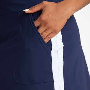 Frauen High Waisted Athletic Golf Skorts Röcke für Workout Laufen Sport Tanzen Spleißen Tennis rock Tasche Golf Skort - Product Image 3