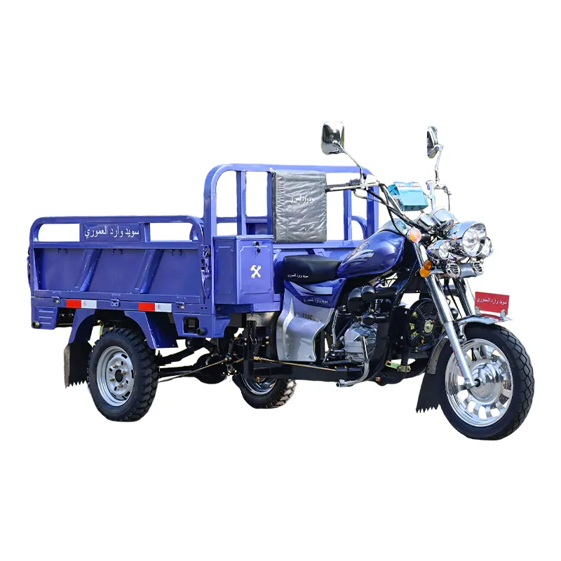 Triciclo de gasolina listo con motor Zongshen, motor de 150cc, rodamiento fuerte, de carga, tres ruedas, triciclos personalizables