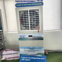 Refroidisseur d'air évaporatif industriel VRF à conduit, sur pied, avec réfrigérant R134a et moteur AC