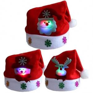 <b>Christmas</b> <b>Hats</b> New Year Santa Claus Snowman ElK Cap for Kindergarten Home Party Children Adult Gift Party Decoration - Product Image 2