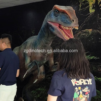 Dinozor Müzesi veya Dekoratif Animatronik Allosaurus Model Replikası için Kapalı Alan İnteraktif Yapay Zeka Dinozor Sergi Robotu