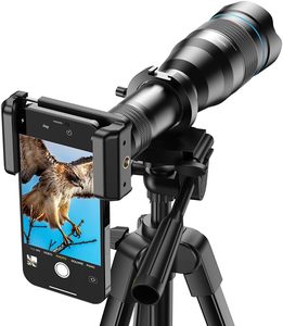 Lente de Zoom 60X para APL-60XFR50, Lente de Vidrio Teleobjetivo con Modo de Enfoque Manual para Teléfono Móvil, Compatible con Trípode de Cámara - Product Image 1