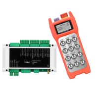 Télécommande industrielle pour grue YDBJ MP-DZ12+ avec écran tactile LED et contrôle de la chaleur, 12 boutons, portée 100/150m