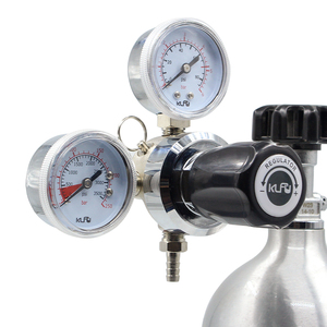 Yüksek kaliteli pirinç çift kademeli <span class=keywords><strong>CO2</strong></span> bira regülatörü basınç regülatörü alüminyum - Product Image 6