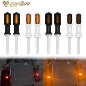 Feu arrière de freinage LED E-Mark pour Harley Sportster XL Dyna Softail Fat Boy Touring FLHT Mini, clignotant rouge - Product Image 2