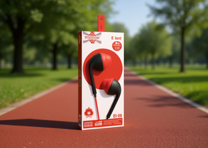 Auricolari cablati Plextone EI-06 con driver dinamico, controllo tramite pulsanti, auricolari sportivi - Product Image 2