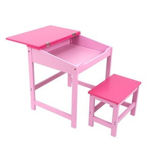 Juego de <span class=keywords><strong>escritorio</strong></span> y taburete para niños con cómodos muebles de asiento para sillas para mesas para niños - Product Image 6