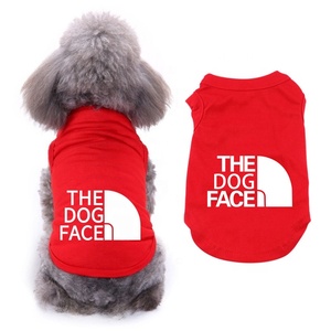 夏の新しいスタイルのファッション高級デザイナーペット服犬の顔子犬犬の<span class=keywords><strong>T</strong></span>シャツ - Product Image 3