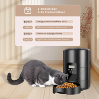 Distributeur automatique de nourriture pour animaux de compagnie, WiFi, portable, écologique, pour chats et chiens, capacité 2L, étanche, en plastique, avec écran LCD