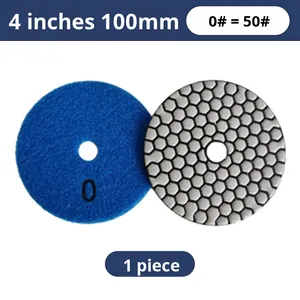 Diamond Dry Polishing Pads para Marble & Granite 100mm Abrasive Polishing Pads para Stone & Floor Polishing Application on Floors - Product Image 5