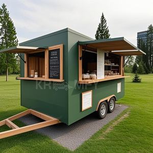 Camionnette de cuisine mobile en fibre de verre conforme aux normes européennes, entièrement équipée pour la vente de bonbons et de snacks en extérieur - Product Image 2