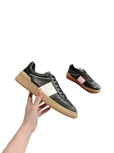 <b>White</b> Leather <b>Lace</b> Up Sneakers with Red Stripe and Gum Sole Casual Shoes - Product Image 5
