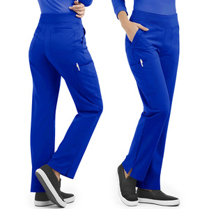 Women's <b>Scrub</b> Tops V-Neck Short Sleeve Moisture Wicking Hospital Uniforms For Nursing Clinical Work <b>Clothes</b> Lake Blue Royal - Product Image 4