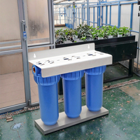 Kit de boîtier de filtre à eau à 3 étages de 10 pouces pour personnes âgées, moyen, 3/4 po NPT pour la préfiltration de l'eau potable domestique