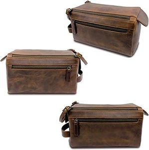 Bolsa Deportiva de Cuero Clásica para Hombre con Bolsa de Aseo, Bolsa de Viaje para Fin de Semana, Equipaje para Escapadas de Fin de Semana - Product Image 6
