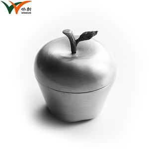 Caja de Joyería con Forma de Manzana Antigua, Caja de Joyería Profesional de Aleación de Zinc Metálica con Logotipo Personalizado - Product Image 5