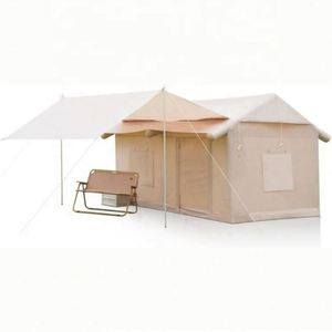 Tente familiale de camping quatre saisons à une chambre, robuste, avec poteaux en fibre de verre, imperméable, ouverture rapide automatique - Product Image 5