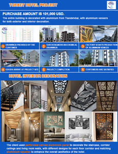 Façade perforée en aluminium Panneau solide en aluminium Matériau de construction Panneaux <span class=keywords><strong>d</strong></span>écoratifs en aluminium Panneaux muraux intérieurs en métal Mur-rideau - Product Image 6