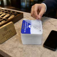 Carte NFC RFID personnalisée avec impression de logo Leadercolor LDF-100100C, carte de médias sociaux, carte d'accès en acrylique imperméable, contrôle d'accès