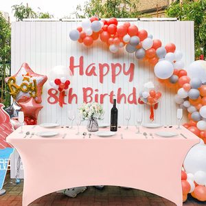 <span class=keywords><strong>Tovaglia</strong></span> Rettangolare Moderna Personalizzabile 4FT 6FT in Poliestere Non Tessuto Antimacchia Elastica per Cocktail Conferenze Matrimoni Banchetti - Product Image 5