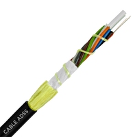 Harga Pabrik Kabel Serat Optik ADSS Berlapis Baja Tahan Cuaca untuk Luar Ruangan, 12/24 Core, PE LSZH PVC FRP Strength