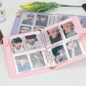 Classeur personnalisé en cuir pu A5 A6 A7 bloc-notes macaron bloc-notes carte photo kpop laitier <span class=keywords><strong>fuji</strong></span> instax mini films <span class=keywords><strong>album</strong></span> - Product Image 3