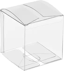 Emballage en plastique Transparent boîte-cadeau avec poignée de fenêtre transparente emballage en plastique boîte-cadeau avec poignée de fenêtre transparente