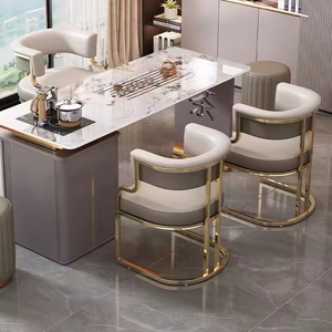 Sedie <span class=keywords><strong>da</strong></span> <span class=keywords><strong>Pranzo</strong></span> di Lusso all'Ingrosso, Sedie in Pelle e Metallo per Camere d'Albergo, Arredamento per la Casa, Sedie Moderne per Camera <span class=keywords><strong>da</strong></span> Letto e Vanità - Product Image 1