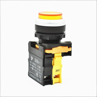 SKB0-PL10T/SKB0-PL10TD 22mm 12V 24V 110V 127V 220V 380V Bouton poussoir à maintien convexe à haute capacité, éclairé en option