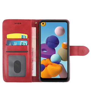 Funda de cuero PU para teléfono móvil Samsung, carcasa de lujo de negocios, lisa, con tapa, A01, A21, A41, EU, A71, 5G, 4G, A12, 5G, A21S, <span class=keywords><strong>M31</strong></span> - Product Image 2