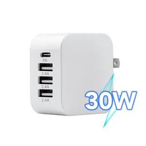 Bộ Sạc Du Lịch 18W Siêu Nhanh Bán Chạy Của Nhà Sản Xuất 4 Trong 1 5V 2.4a 12W Cho Máy Tính Xách Tay Và Điện Thoại Di Động Iphone 12/13