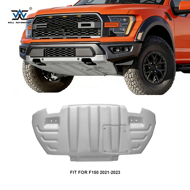 Manufacturer Car Accessory 3.0MM Skid Protection Aluminum Alloy Engine Guard Silver Full Skid Plates for F150 2021-2023