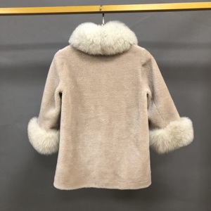 Chaqueta de lana de cordero personalizada para niñas, <span class=keywords><strong>cortavientos</strong></span> de invierno, abrigo grueso de piel de oveja, abrigo de peluche para niños al por mayor - Product Image 3