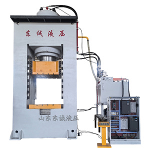 เครื่องอัดไฮดรอลิกแบบโครง Dongcheng Hydraulics รุ่น KH-1600T 1600 ตัน ระบบ CNC สำหรับขึ้นรูปโลหะ - Product Image 5