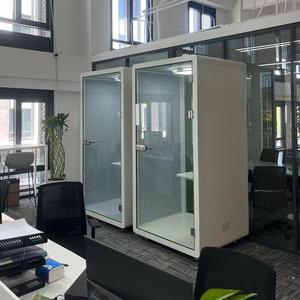 इनडोर फोन बूथ एकल केबिन प्रीफैब कार्यालय आधुनिक कार्यालय टेलीफोन बूथ साउंडप्रूफ - Product Image 5