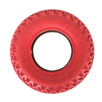 Roues de rechange pour trottinette électrique Sunmate 8 pouces, pneus rouges robustes 200x50 avec profil tout-terrain à crampons pour mountainboard